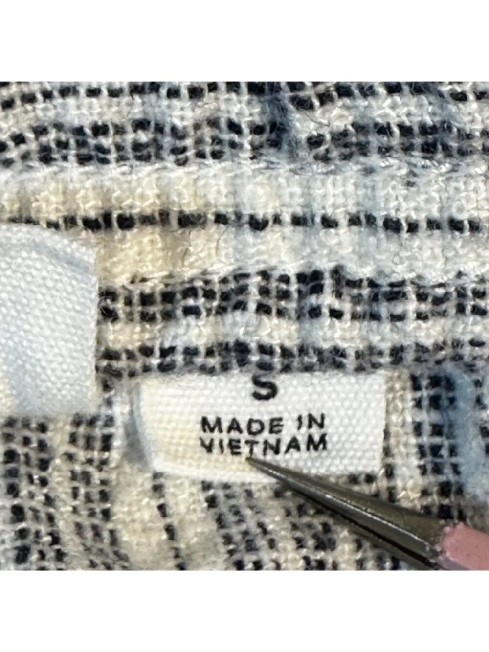 GAP Women's Blue Striped Linen-Blend Cropped Pants Small Beach Resort Vacation - Picture 5 of 10